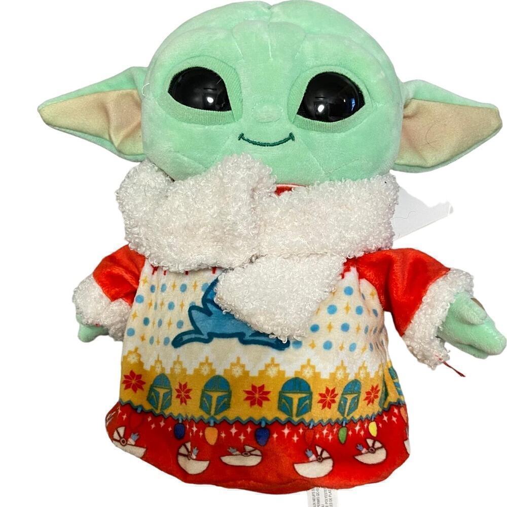 NWT Star Wars Mandalorian Grogu The Child Plush Holiday Winter Mattel Baby Yoda